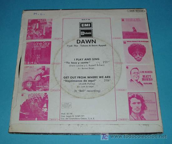 Discos de vinilo: DAWN. I PLAY AND SING - Foto 2