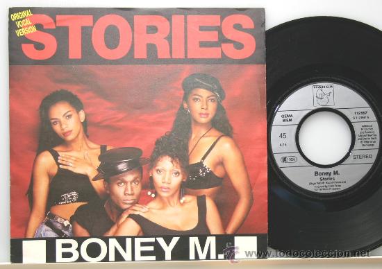 Discos de vinilo: BONEY M. stories single 1990 - Foto 1