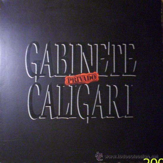 Discos de vinilo: GABINETE CALIGARI &laquo;Privado&raquo; LP - Foto 1