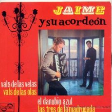 Discos de vinilo: JAIME Y SU ACORDEON (EP ZAFIRO 1963) TEMAS EN PORTADA. Lote 14412656