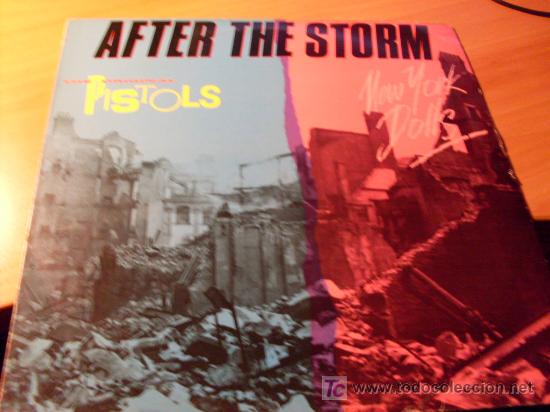 Disques de vinyle: NEW YORK DOLLS & THE ORIGINAL PISTOLS ( AFTER THE STORM ) LP UK 1985 (VIN)