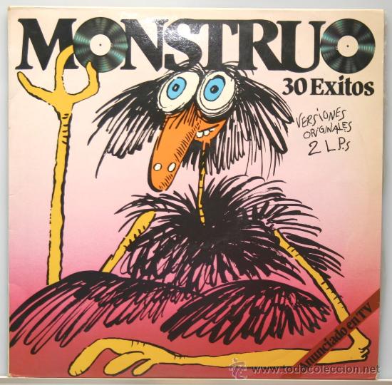 Discos de vinilo: MONSTRUO 30 exitos versiones originales 2 LPs 1983 - Foto 1