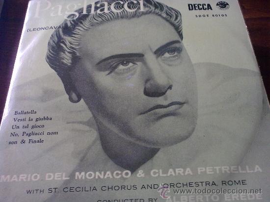 Discos de vinilo: mario del monaco & clara petrella - pagliacci - Foto 1