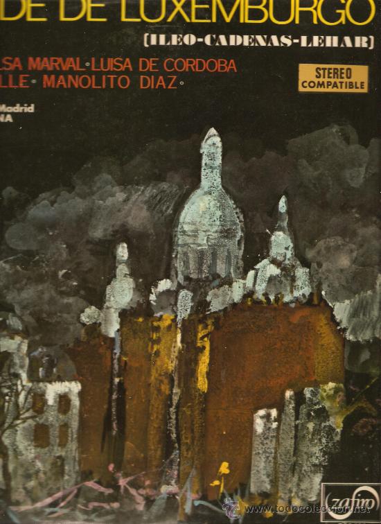 Discos de vinil: lp ZARZUELA : EL CONDE DE LUXEMBURGO   *** PEDIDO MINIMO 9 EUROS