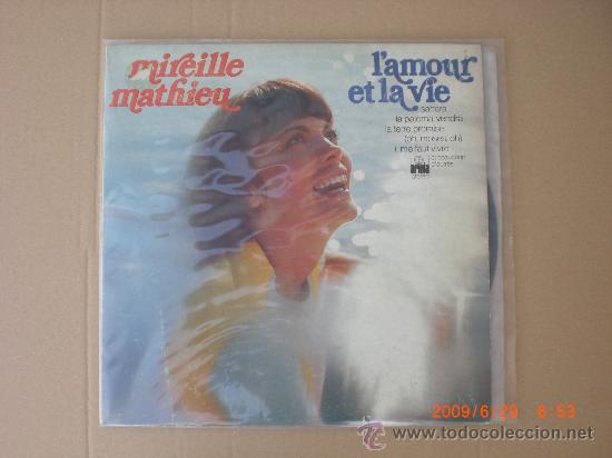 Discos de vinilo: MIREILLE MATHIEU, I&acute;AMOUR ET LA VIE - Foto 1