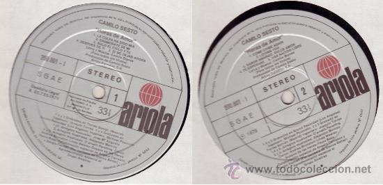 Discos de vinilo: CAMILO SESTO - HORAS DE AMOR - Foto 1