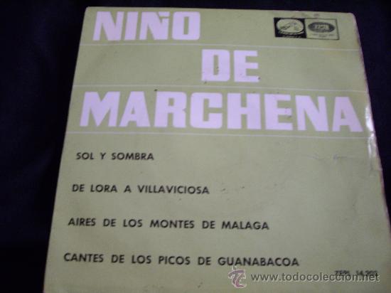 Disques de vinyle: NI&Ntilde;O DE MARCHENA-EP-SOL Y SOMBRA..
