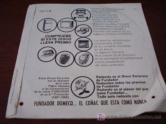 Discos de vinilo: Disco sorpresa Fundador 1967 - Foto 3