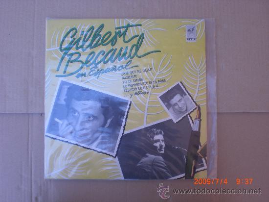 Discos de vinilo: GILBERT BECAUD, EN ESPA&Ntilde;OL - Foto 1
