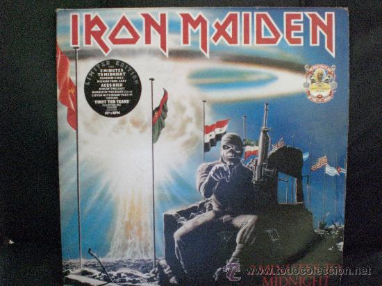 Discos de vinilo: IRON MAIDEN.2 MINUTES TO MIDNIGHT. - Foto 1