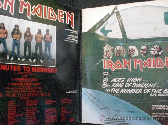 Discos de vinilo: IRON MAIDEN.2 MINUTES TO MIDNIGHT. - Foto 2
