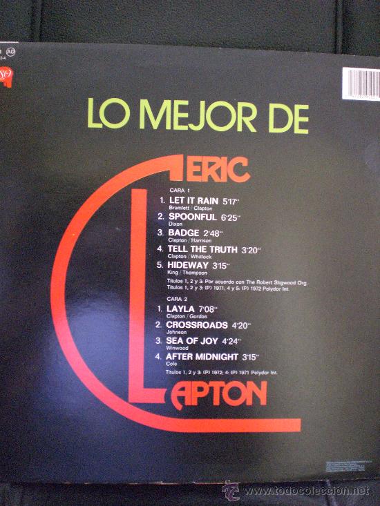 Discos de vinilo: ERIC CLAPTON - Foto 2