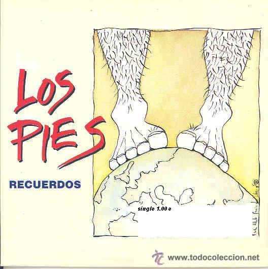 Discos de vinilo: LOS PIES SINGLE RECUERDOS 1991 - Foto 1