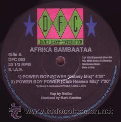 Discos de vinilo: AFRIKA BAMBAATAA - Power Boy Power  DFC - Foto 1