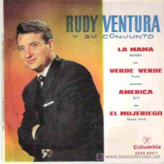 Discos de vinilo: RUDY VENTURA Y SU CONJUNTO - VERDE VERDE ** EP ESPAÑA 1964. Lote 14776970