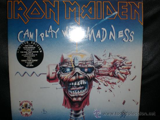 Discos de vinilo: IRON MAIDEN. CAN I PLAY WITH MADNESS - Foto 1