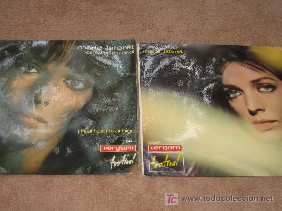 Discos de vinilo: LOTE DE DOS  SINGLES MARIE LAFOR&Ecirc;T - Foto 1