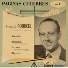 Discos de vinilo: FRANCK POURCEL - CZARDAS - BACAROLA - EP 1958
