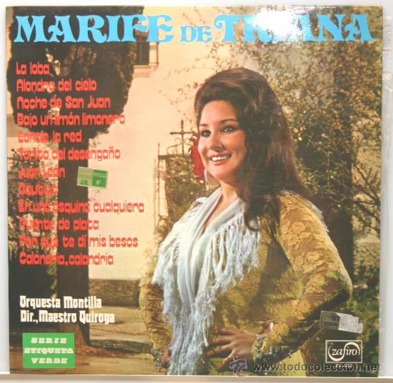 Discos de vinilo: MARIFE DE TRIANA LP zafiro 1971 - Foto 1