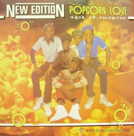 Discos de vinilo: NEW EDITION-POPCORN LOVE MAXI SINGLE 1983 SPAIN - Foto 1