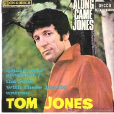 Discos de vinilo: TOM JONES - WHAT`S NEW A PUSSYCAT? *** EP DECCA ESPAÑA 1965. Lote 17065744