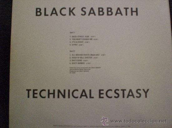 Discos de vinilo: BLACK SABBATH. TECHNICAL ECSTASY - Foto 2