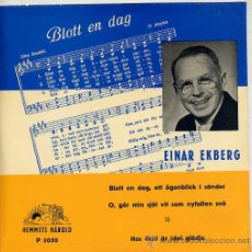 Discos de vinilo: EINAR EKBERG (EP ORIGINAL SUECO) TEMAS EN PORTADA. Lote 14898850