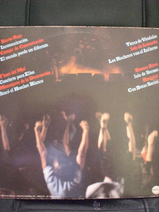 Discos de vinilo: BARON ROJO. EN DIRECTO - Foto 2