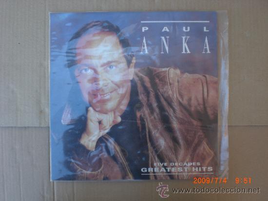 Discos de vinilo: PAUL ANKA, FIVE DECADES ( GREATES HITS) - Foto 1