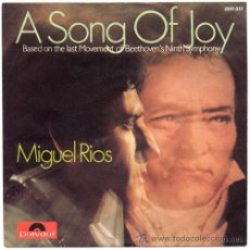 Discos de vinilo: MIGUEL RIOS – A SONG OF JOY – SG GERMANY 1970 – POLYDOR 2001 017. Lote 15028155