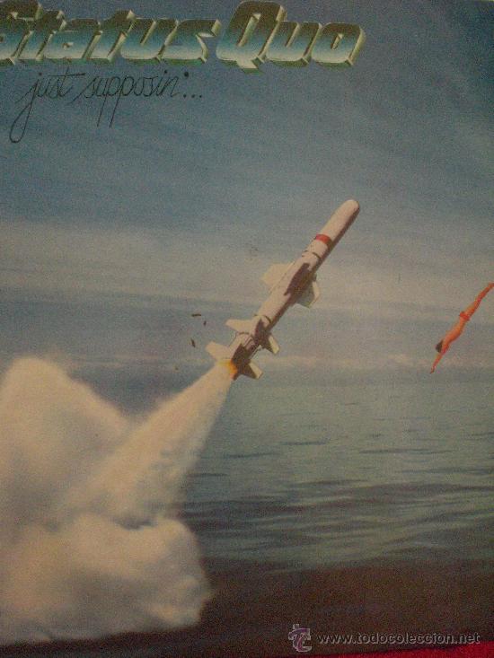 Discos de vinilo: STATUS QUO. JUST SUPPOSIN - Foto 1