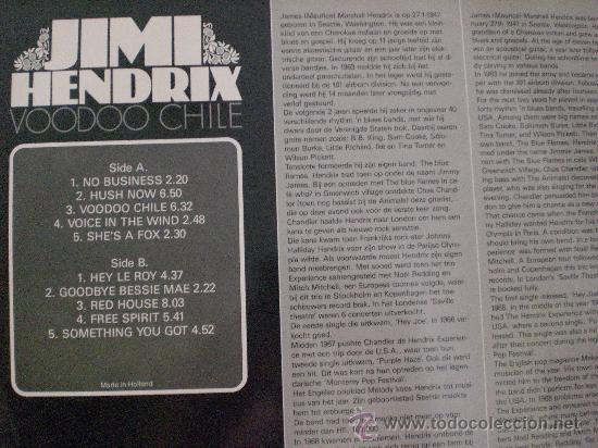 Discos de vinilo: JIMI HENDRIX. VOODOO CHILE - Foto 2