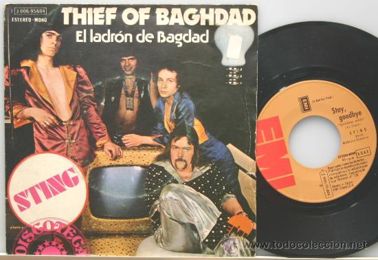 Discos de vinilo: STING el ladron de bagdad-quedate,adios single 1974 - Foto 1
