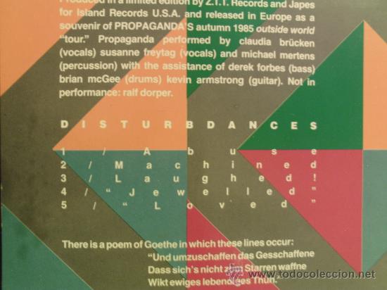 Discos de vinilo: PROPAGANDA ---- WISHFUL THINKING - Foto 2