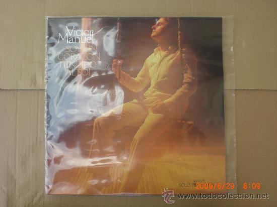 Discos de vinilo: VICTOR MANUEL, SOY UN CORAZON TENDIDO AL SOL - Foto 1