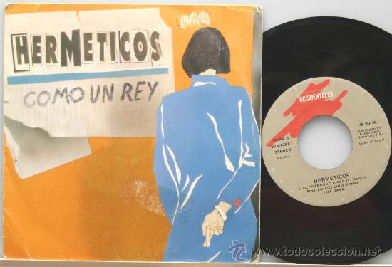Discos de vinilo: HERMETICOS como un rey-olfateando amor single 1989 - Foto 1