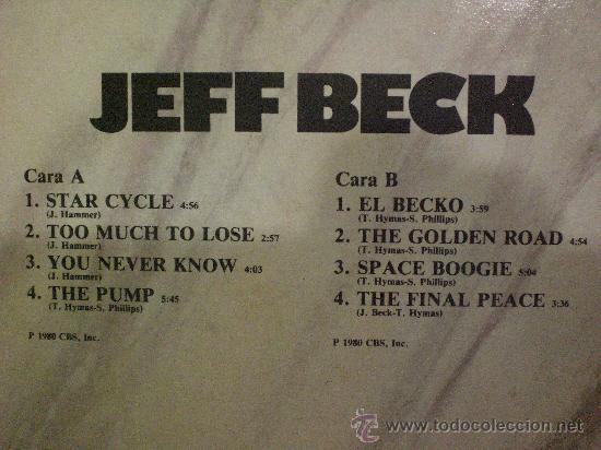Discos de vinilo: JEFF BECK - Foto 2