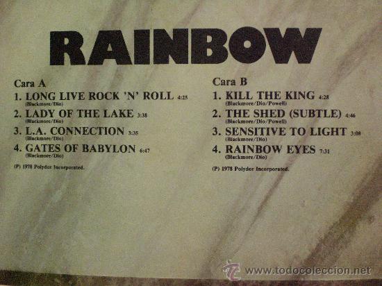 Discos de vinilo: RAINBOW - Foto 2