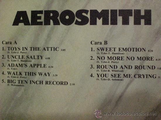 Discos de vinilo: AEROSMITH - Foto 2