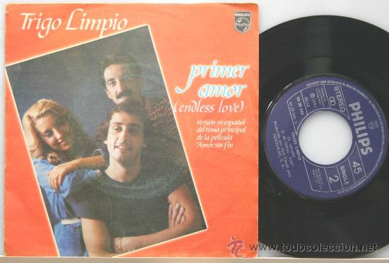 Discos de vinilo: TRIGO LIMPIO  primer amor-te amare single1981 - Foto 1