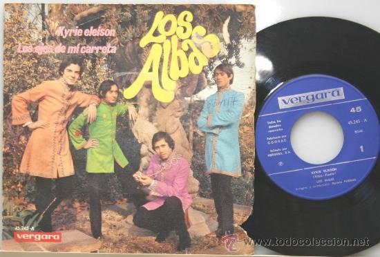 Discos de vinilo: LOS ALBAS kyrie eleison- los ejes de mi carreta single 1968 - Foto 1