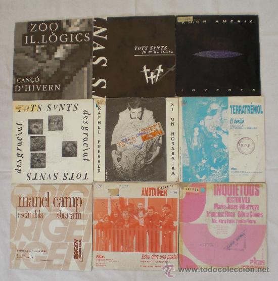 Discos de vinilo: 9 disco singles de m&uacute;sica catalana &middot; 9 &euro;/single - Foto 1