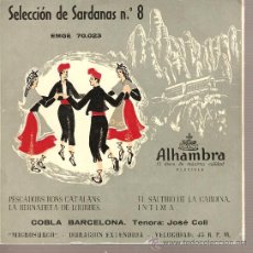 Discos de vinilo: EP SARDANES: COBLA BARCELONA - PESCADORS BONS CATALANS+ 3 . Lote 22117591