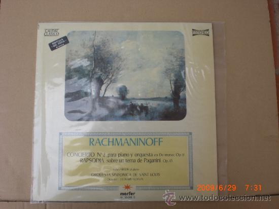 Discos de vinil: RACHMANINOFF, CONCIERTO PARA PIANO N&ordm; 2