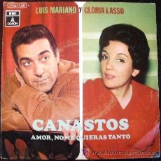 Discos de vinilo: GLORIA LASSO - LUIS MARIANO - CANASTOS 45 PS SPAIN 1971. Lote 26227243