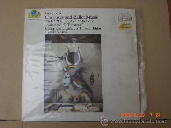 Discos de vinilo: GIUSEPPE VERDI, COROS Y BALLET - Foto 1