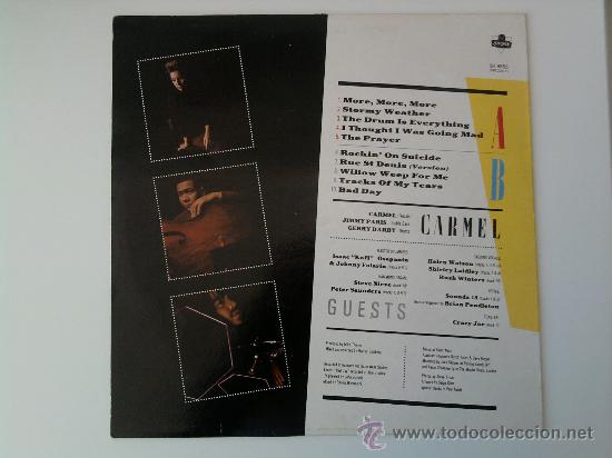 Discos de vinilo: CARMEL - THE DRUM IS EVERYTHING (1984) LP VINILO - Foto 2