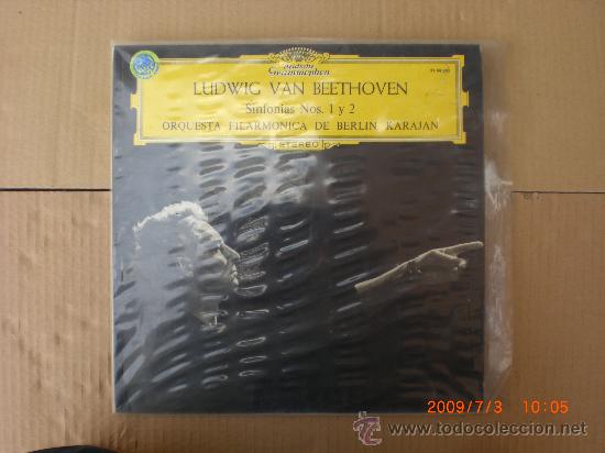 Discos de vinilo: BEETHOVEN, SINFONIA N&ordm; 1 y 2 - Foto 1
