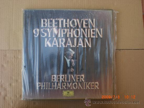 Discos de vinilo: BEETHOVEN, 9 SINFONIAS KARAJAN - Foto 1