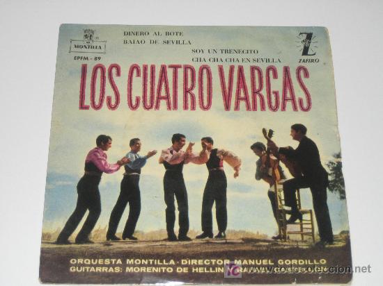 Discos de vinilo: LOS CUATRO VARGAS - 1959- MONTILLA - Foto 1